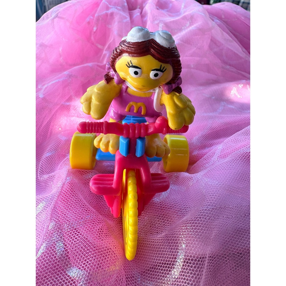 Vintage 1990s McDonalds Happy Meal Birdie the Early Bird on Tricycle Toy Figure